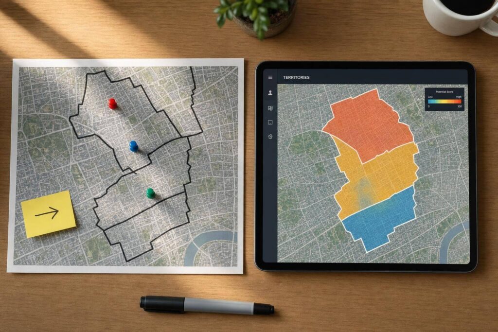 AI vs. Manual Territory Mapping: Key Differences